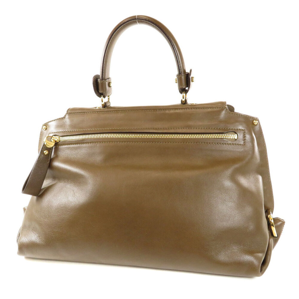 Salvatore Ferragamo Leather Handbag Sophie Black